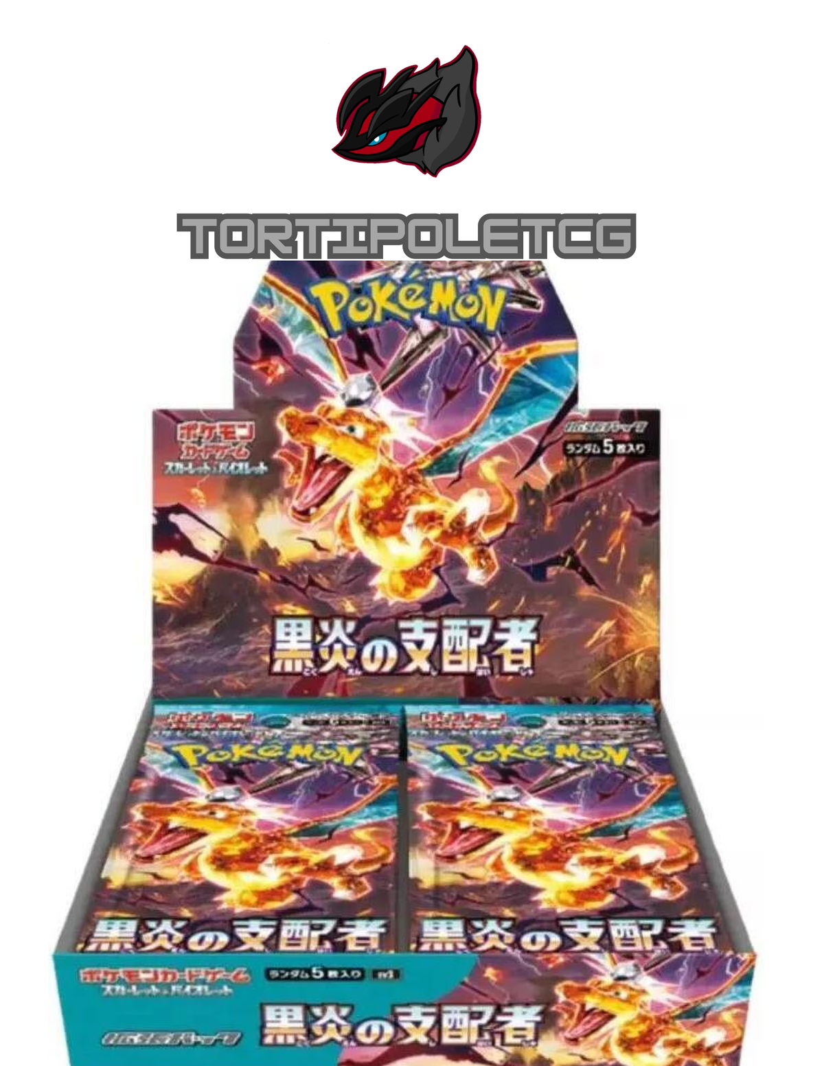 Pokémon Scarlet & Violet sv3 - Ruler of the Black Flame Booster Box/Pack (Japanese)
