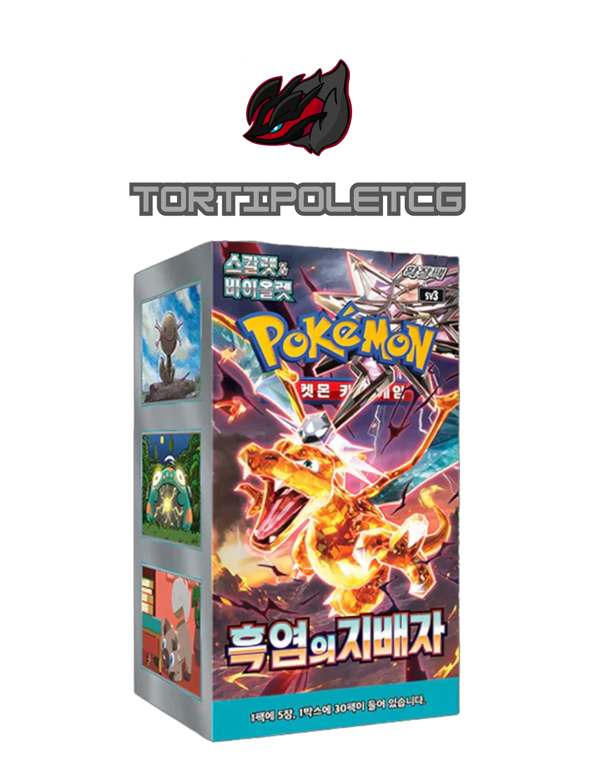Pokémon Scarlet & Violet sv3 - Ruler of the Black Flame Booster Box/Pack (Korean)
