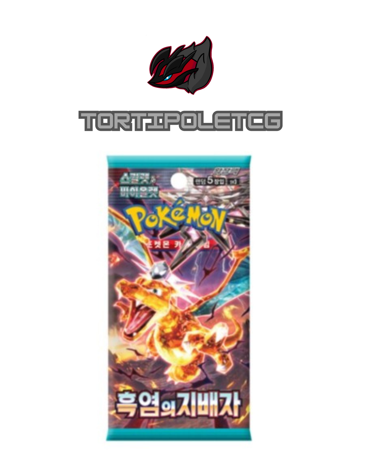 Pokémon Scarlet & Violet sv3 - Ruler of the Black Flame Booster Box/Pack (Korean)