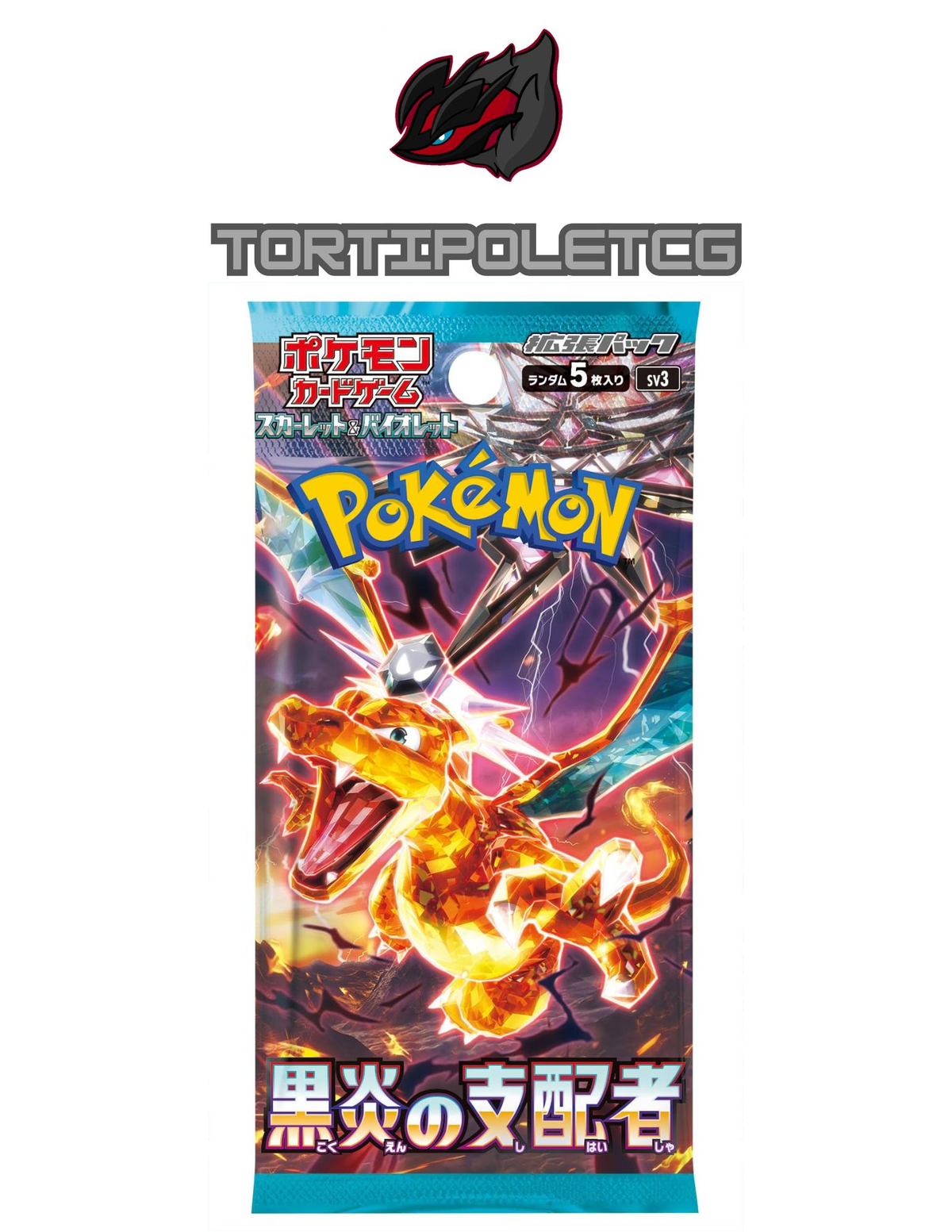 Pokémon Scarlet & Violet sv3 - Ruler of the Black Flame Booster Box/Pack (Japanese)